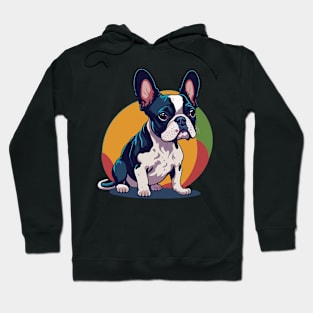 Boston Terrier Portrait Hoodie